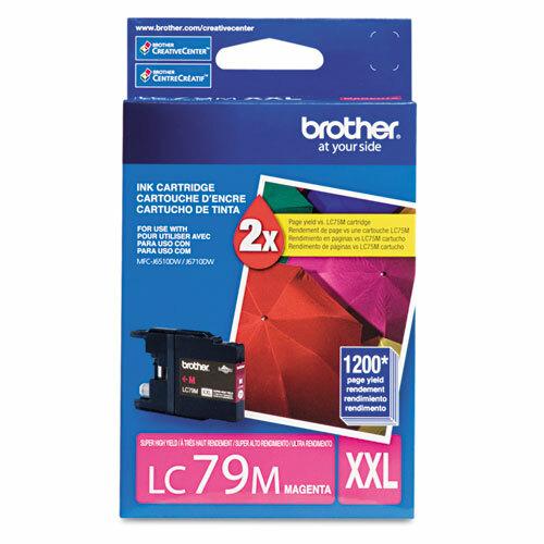 Absolute Toner Original Brother Genuine OEM LC79 Colour Ink Cartridges Combo Pack Super High Yield | LC793PKS Brother Ink Cartridges