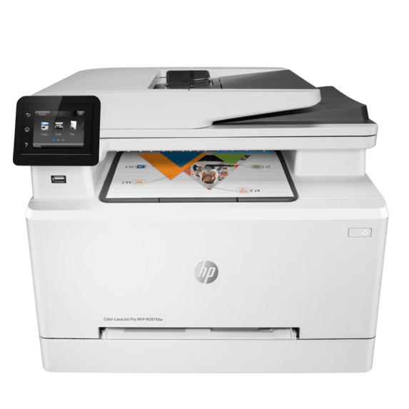 Absolute Toner HP Color LaserJet Pro M281fdw All-In-One Wireless Color Laser Printer With Wi-Fi/USB/Ethernet Connectivity, Use For Office, Home Showroom Color Copiers