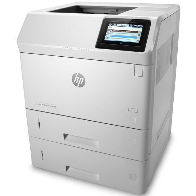 Absolute Toner HP LaserJet Enterprise M606DTN High-Speed Black & White Multifunctional Laser Printer, Scanner for Office | $17/month with extra toner Showroom Monochrome Copiers