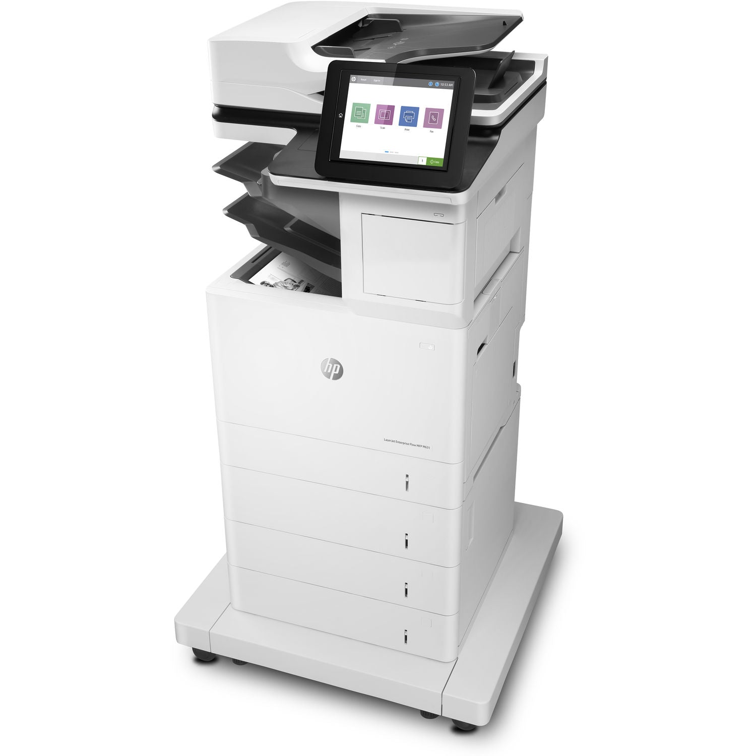 Absolute Toner $49/Month HP REPOSSESSED Laserjet Enterprise MFP M631z Multifunction Laser Printer Scanner Office Copier Printers/Copiers