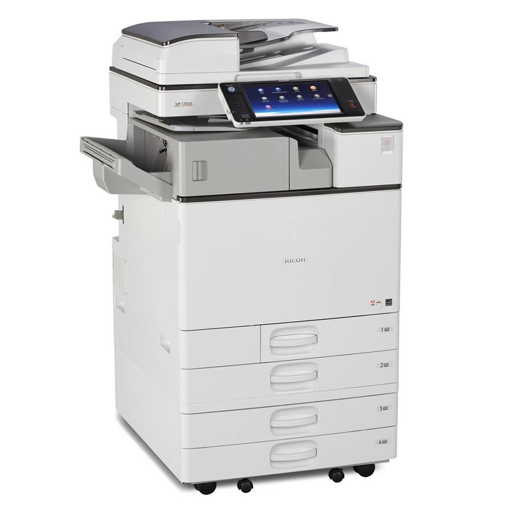 Absolute Toner Ricoh MP C3003 Color Laser Multifunction Printer Copier Scanner (11X17, 12x18) For Office - $39.99/Month Showroom Color Copiers