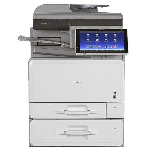 Absolute Toner Ricoh MP C407 40 ppm (METER ONLY 3.5K PAGES) Color Laser Multifunction Copier Printer Scanner with Touchscreen - $45/Month Showroom Color Copiers