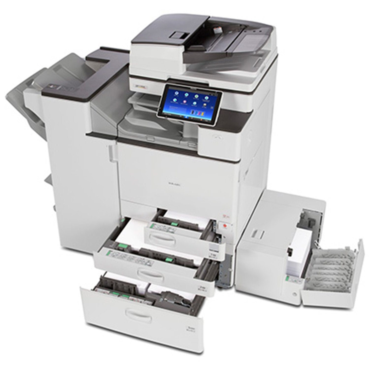 Absolute Toner $79/Month Ricoh MP C4504 Color Laser Multifunction Printer Copier Scanner 11X17, 12x18 For Office Showroom Color Copiers