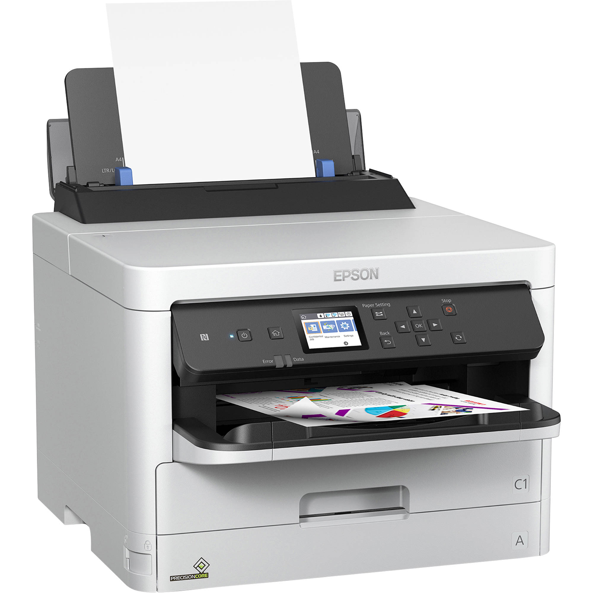 Absolute Toner New Epson Workforce Pro WF-C5290 Color Photo Printer With PCL/PostScript  For Your Workplace Or Home Office Showroom Color Copier