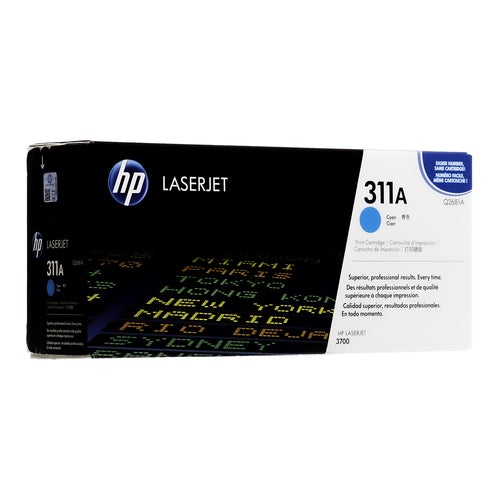 Absolute Toner HP Q2681A 311A Original Genuine OEM Cyan LaserJet Toner Cartridge HP Toner Cartridges