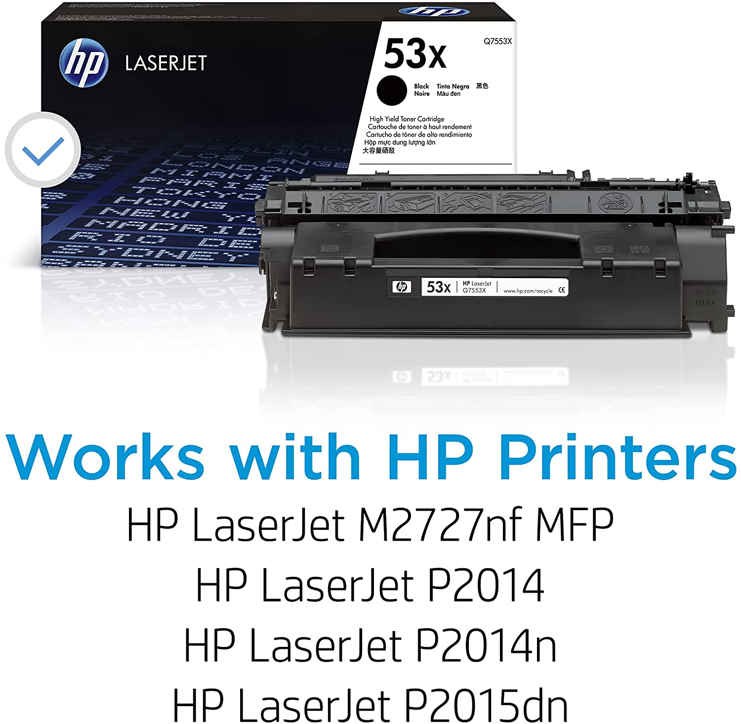Absolute Toner HP Q7553X Original Genuine OEM High Yield Black Toner Cartridge HP Toner Cartridges