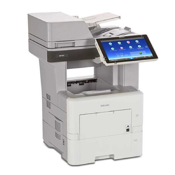 Absolute Toner Ricoh MP 601 SPF Monochrome B/W Multifunction Laser Printer Copier Scanner With Large LCD Touch Screen, 60 PPM For Office Showroom Monochrome Copiers