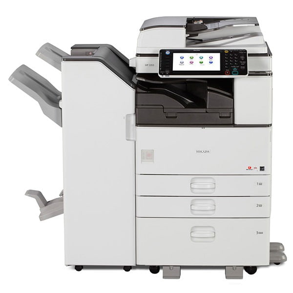 Absolute Toner $69.50/Month Pre Owned Ricoh MP 3053sp 3053 Black and White Printer Copier Color Scanner REPOSSESSED Only 8k Pages Printed Printers/Copiers
