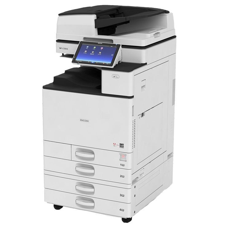Absolute Toner $72/Month Ricoh MP C3504 35PPM Office Commercial Color Copier Laser Printer Scanner, 11X17, 12x18 With Duplex, Network, ConnectKey Technology For Mid-Size, Large Workgroups And Busy Offices Showroom Color Copiers