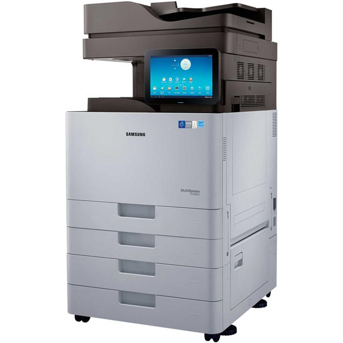 Absolute Toner $45/Month Samsung SL-K7500LX Monochrome Multifunction Laser Printer Economical 11x17 For Office Showroom Monochrome Copiers