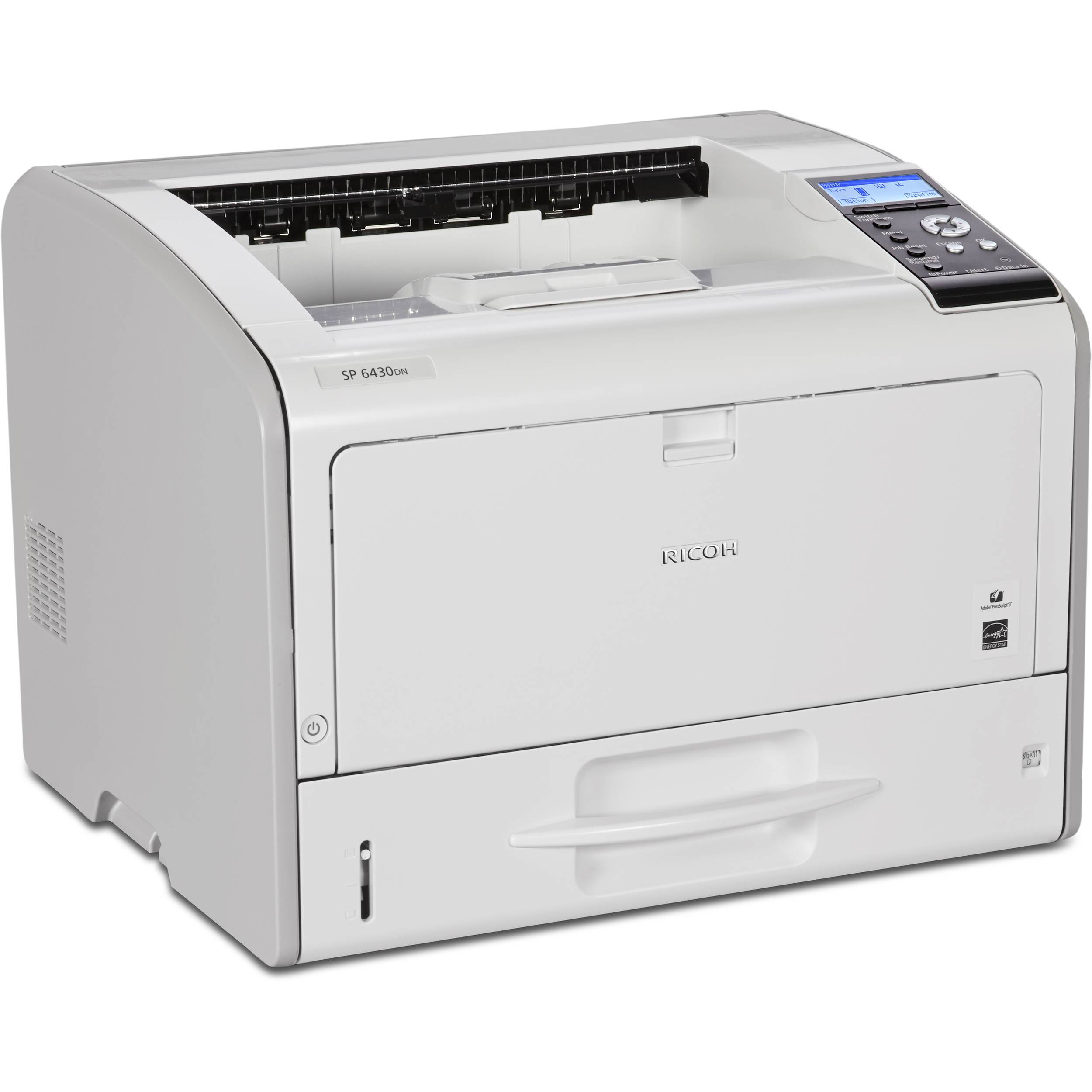 Absolute Toner $24.50/Month Ricoh SP 6430DN Laser Monochrome LED Printer, Small Size Super Economical (Optional 2nd Tray), 11x17 For Office Use Showroom Monochrome Copiers