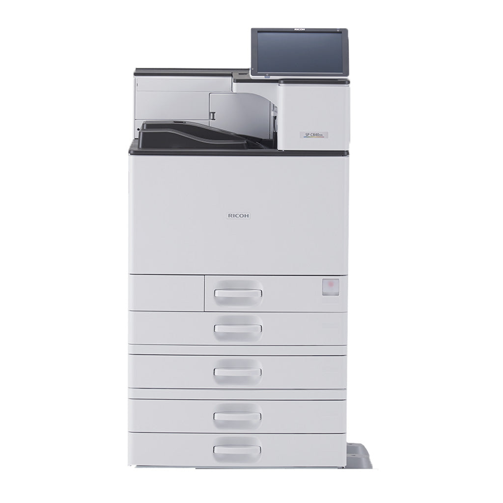Absolute Toner $29/Month Ricoh 11x17 12x18 Duplex Network Laser Color Printer SPC C840DN (408105) With High Quality Print And 10.1 Inch LCD Touchscreen - Easy To Use Color Printer Showroom Color Copier