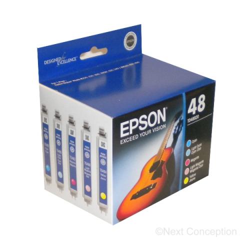 Absolute Toner Epson 48 Original Genuine OEM Light Combo Ink Cartridge | T048920S Original Epson Cartridge