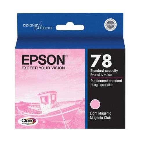Absolute Toner Epson 78 Original Genuine OEM Light Magenta Ink Cartridge | T078620S Original Epson Cartridge