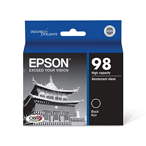 Absolute Toner Epson 98 Original Genuine OEM High Yield Black Ink Cartridge | T098120S Original Epson Cartridges
