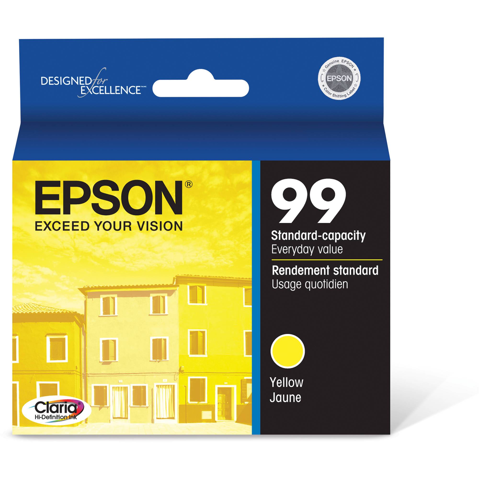 Absolute Toner Epson 99 Original Genuine OEM Yellow Ink Cartridge | T099420S Original Epson Cartridge