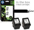 Absolute Toner HP 62 Black Original Genuine OEM Ink Cartridges Twin Pack | T0A52AN HP Ink Cartridges