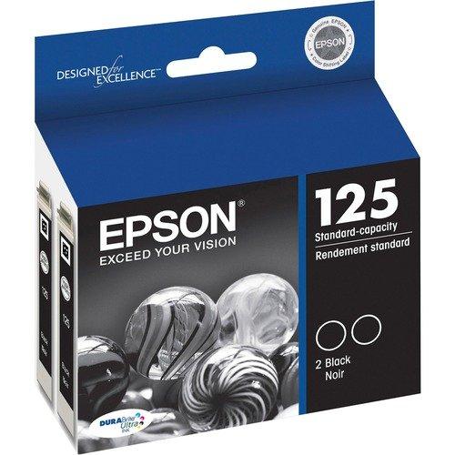 Absolute Toner Epson 125 Original Genuine OEM Dual Black Ink Cartridge | T125120D2 Original Epson Cartridge