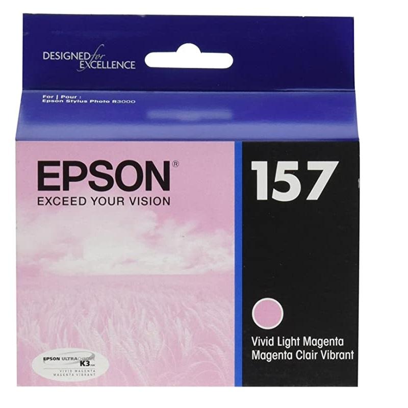 Absolute Toner Epson 157 Original Genuine OEM Light Magenta Ink Cartridge | T157620 Original Epson Cartridge
