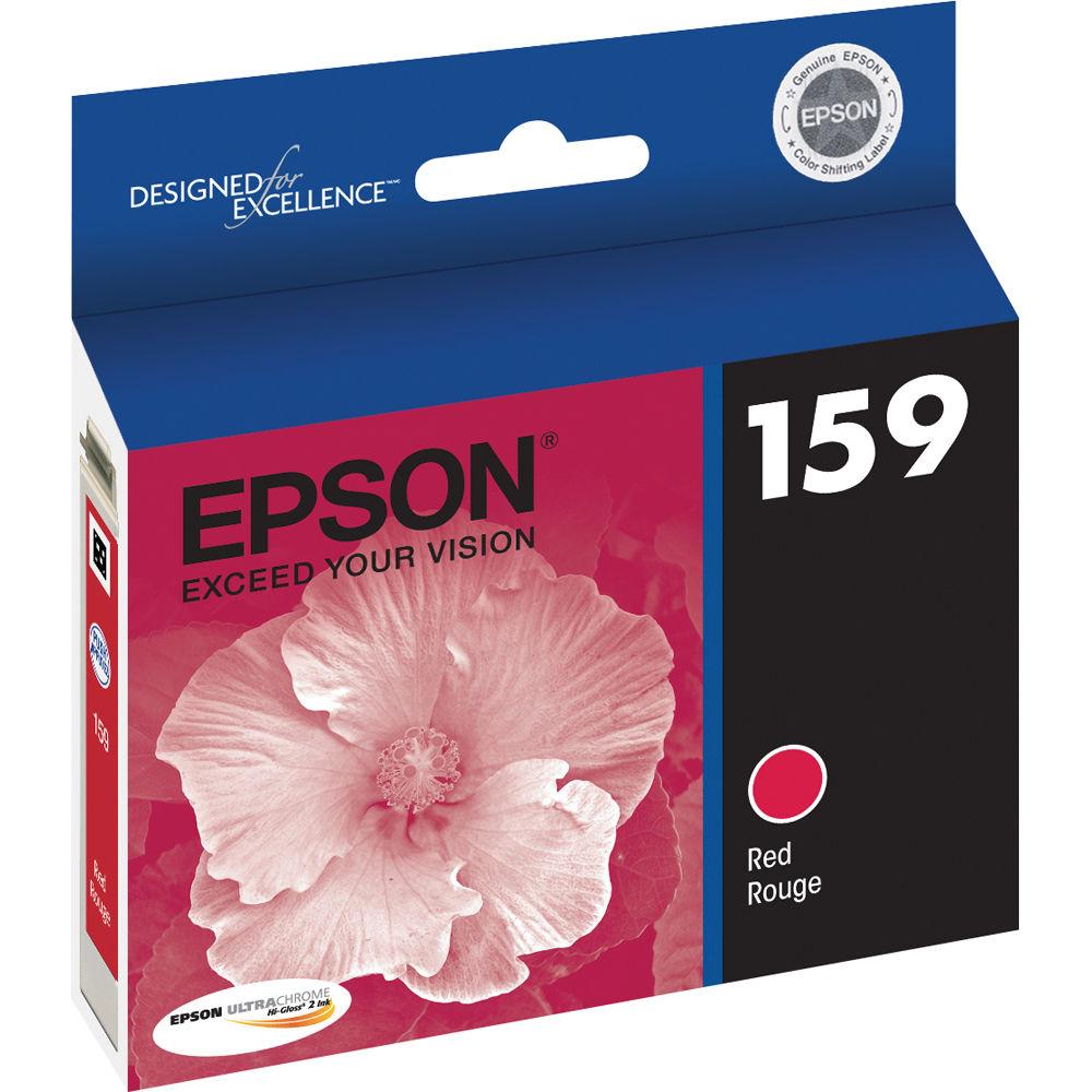 Absolute Toner Epson 159 Original Genuine Ultrachrome Gloss Red Ink Cartridges | T159720 Original Epson Cartridge