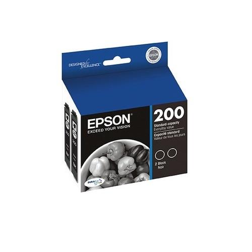 Absolute Toner Epson 200 Original Genuine OEM Dual Black Ink Cartridge | T200120D2 Original Epson Cartridge