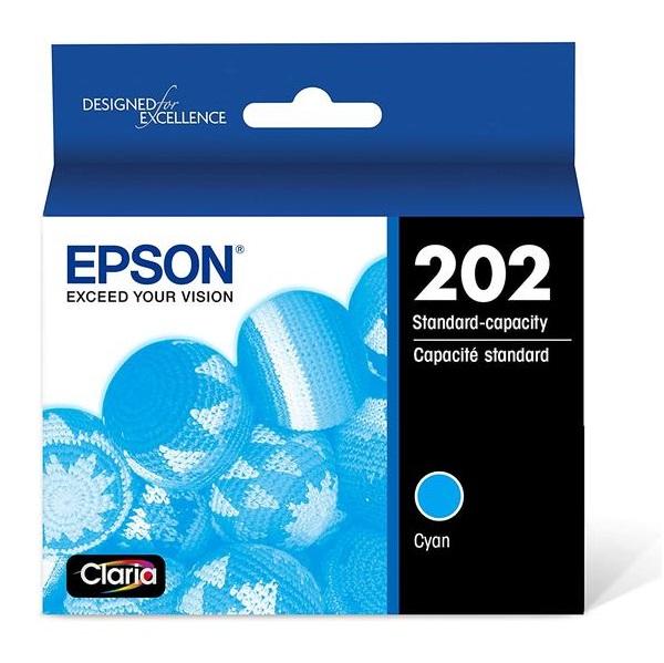 Absolute Toner Epson 202 Original Genuine OEM Durabrite Cyan Ink Cartridge | T202220S Original Epson Cartridge