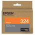 Absolute Toner Epson T324 Original Genuine OEM Orange Ink Cartridge | T324920 Original Epson Cartridge