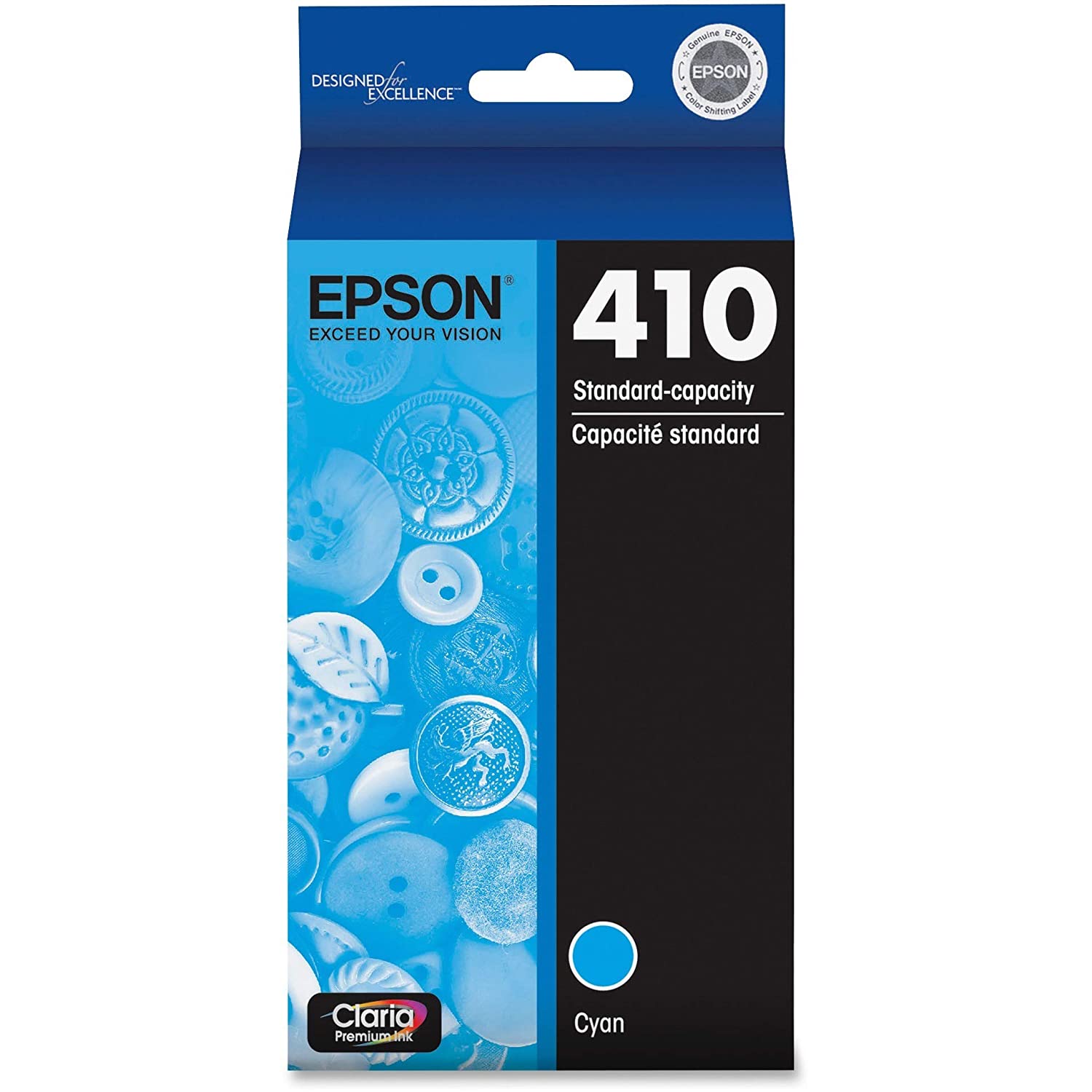 Absolute Toner Epson 410 Original Genuine OEM Cyan Ink Cartridge | T410220S Original Epson Cartridge