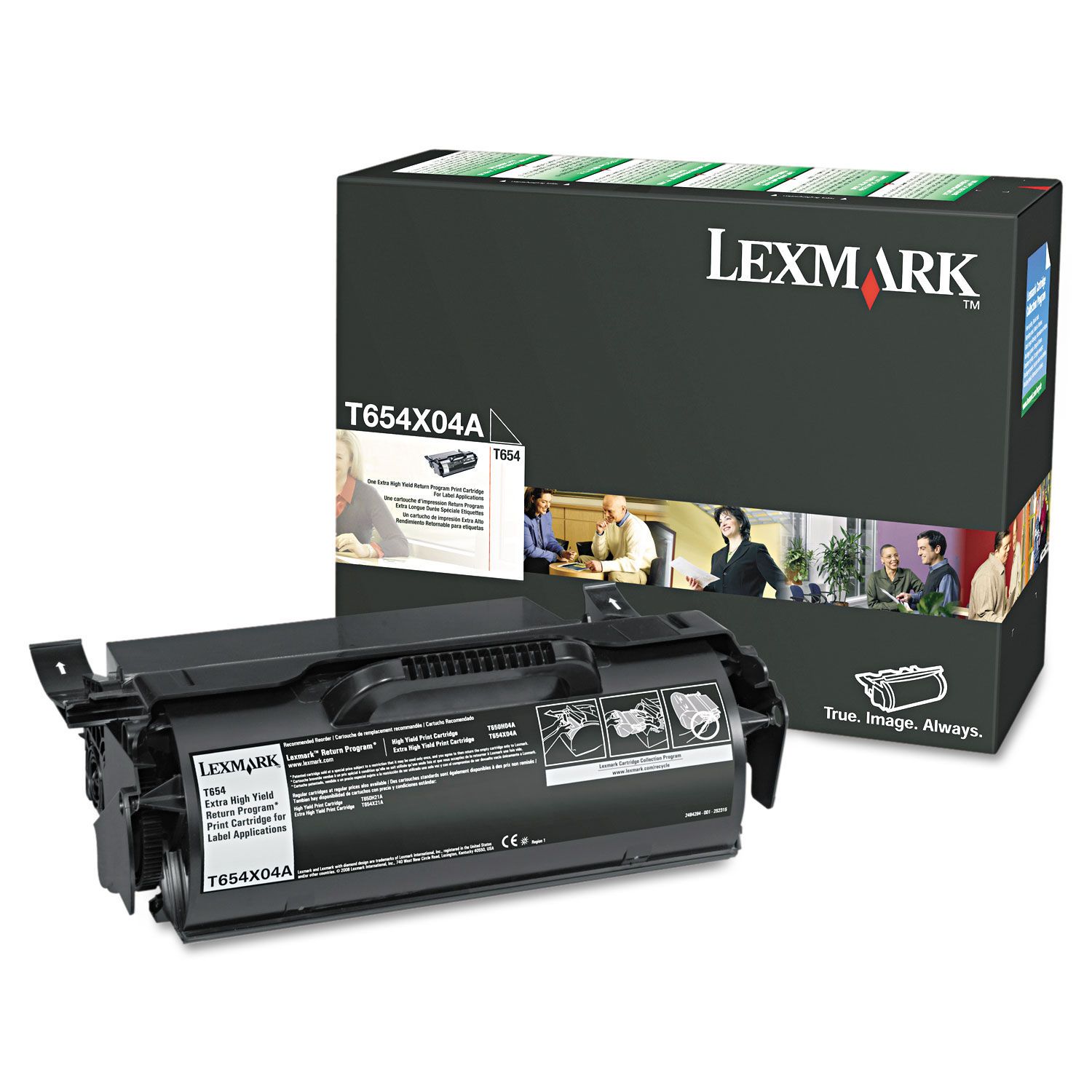 Absolute Toner Lexmark Original Genuine OEM Extra High Yield Black Toner Cartridge | T654X04A Original Lexmark Cartridges