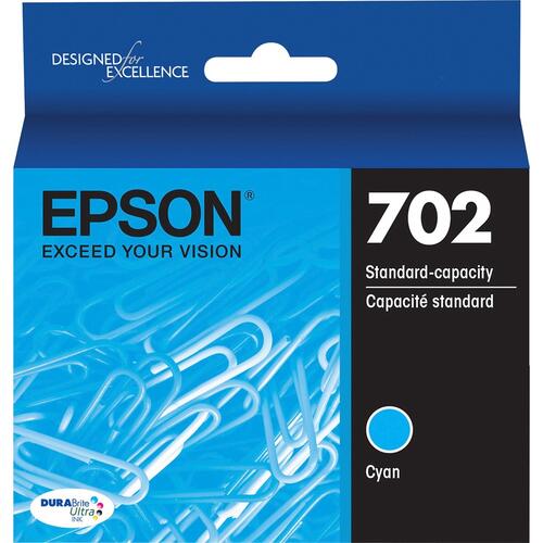 Absolute Toner Epson 702 Original Genuine OEM Cyan Ink Cartridges | T702220S Original Epson Cartridge