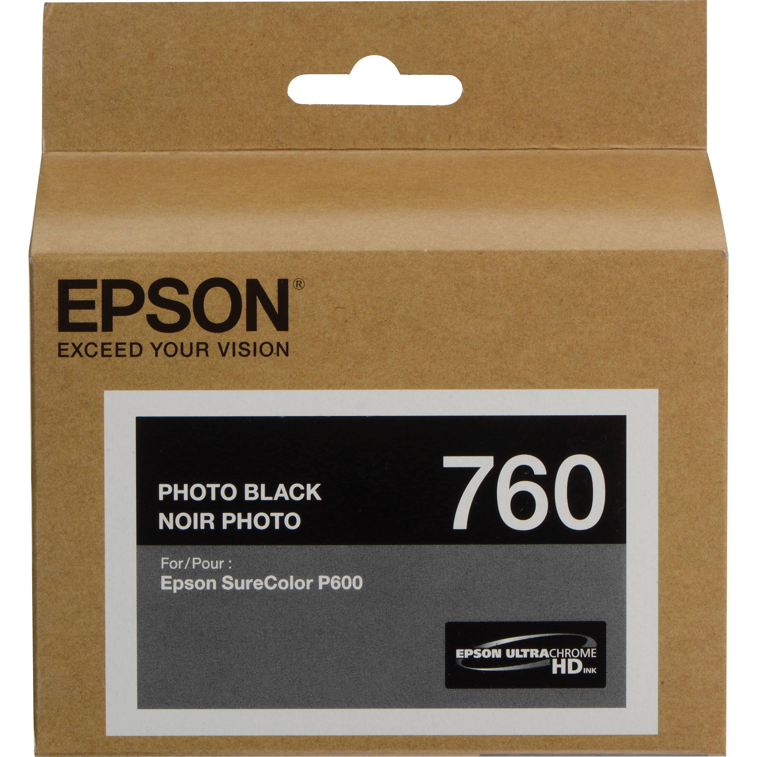 Absolute Toner Epson 760 Original Genuine OEM Black Ink Cartridge | T760120 Original Epson Cartridges