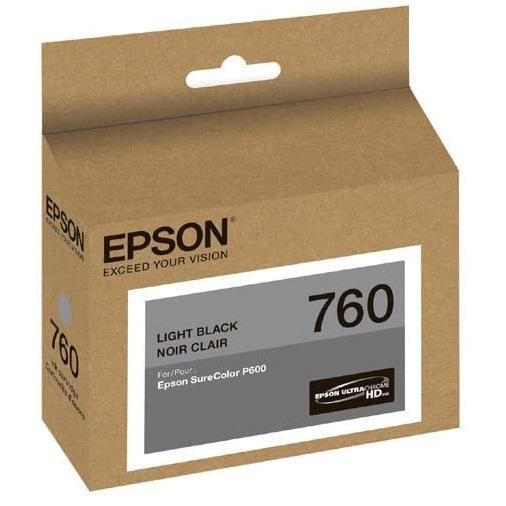 Absolute Toner Epson 760 Original Genuine OEM Light Black Ink Cartridge | T760720 Original Epson Cartridge