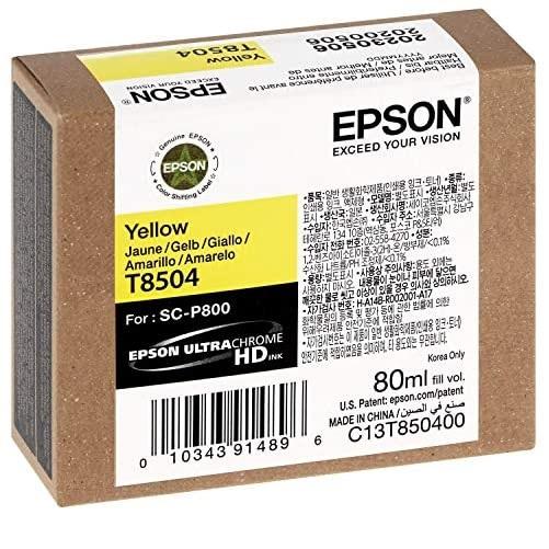 Absolute Toner Epson T850400 Original Genuine OEM Yellow Ink Cartridge Original Epson Cartridges