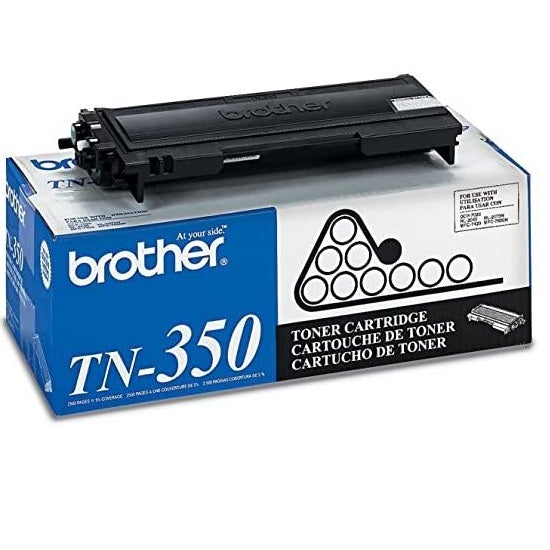 Absolute Toner Brother Genuine OEM TN350 Black Toner Cartridge, Page Yield Up To 2,500 Pages Original Brother Cartridges