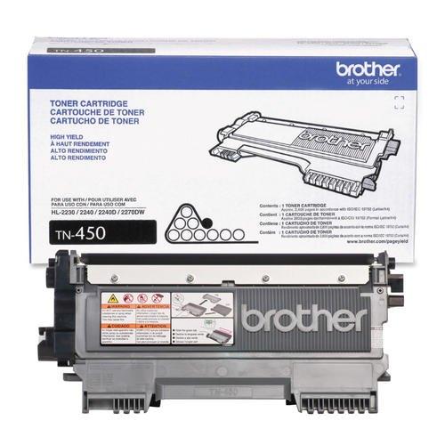 Absolute Toner Brother Genuine OEM TN450 High Yield Toner Cartridge - Black, up to 2,600 Original Brother Cartridges