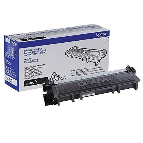 Absolute Toner Brother Genuine OEM TN660 High Yield Black Toner Cartridge, up to 2,600 pages Original Brother Cartridges