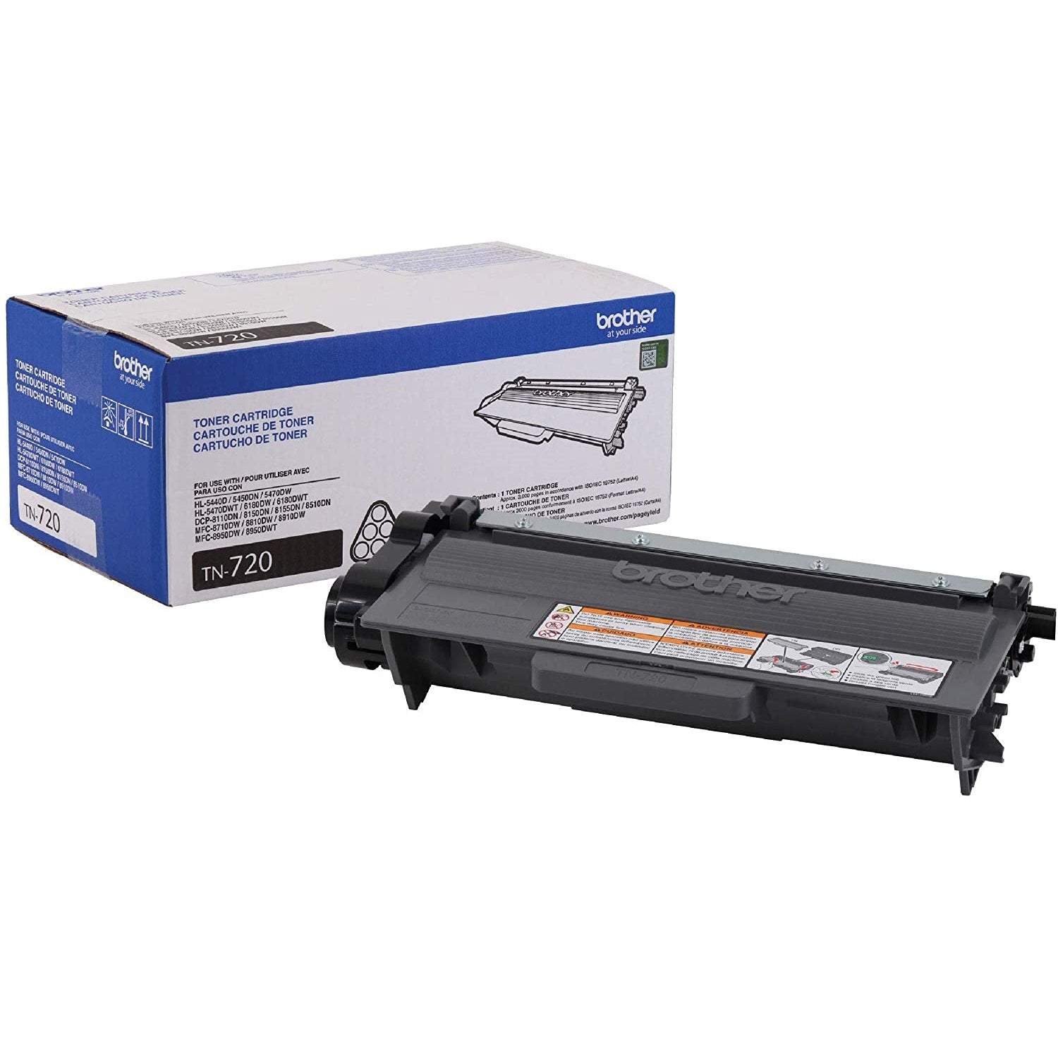 Brother TN720 Black Genuine OEM Toner Cartridge | 3,000 Pages Yield
