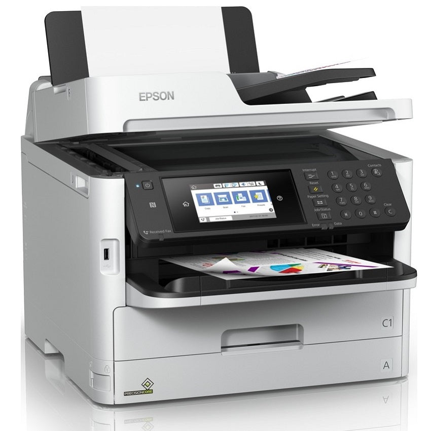Absolute Toner New Epson WorkForce Pro WF-C5790 Color Multifunction Supertank Inkjet Printer With Scanner Copier And Fax Showroom Color Copier