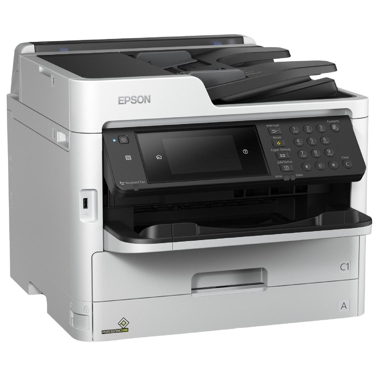 Absolute Toner $66/Month New Epson Workforce Pro WF-M5799 Supertank Monochrome Multifunction Printer (Print/Copy/Scan/Fax) For Office Use Showroom Color Copier