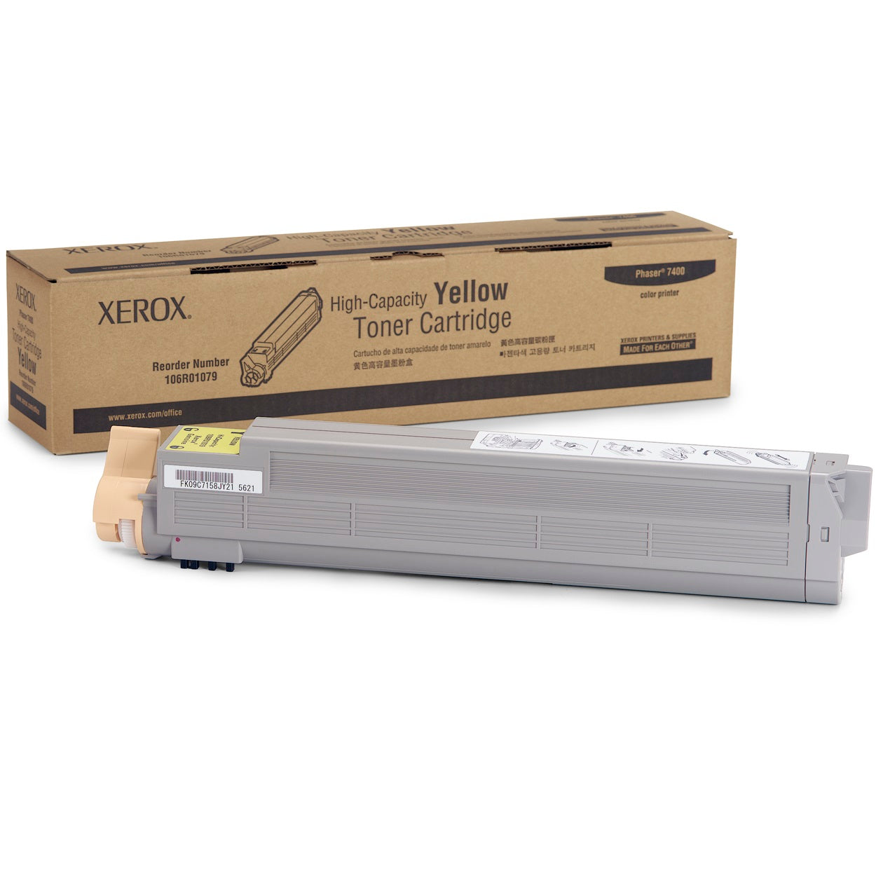 Absolute Toner XEROX 106R01079 Genuine Original Yellow High Yield Toner Cartridge For Xerox Phaser 7400 Colour Laser Printer Original Xerox Cartridges