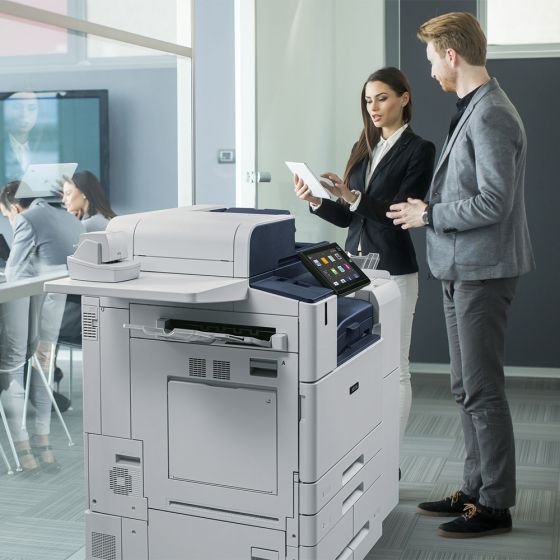 Absolute Toner $125/month Xerox® 55PPM B/W and COLOR MFP Laser Multifunctional Printer Copier Scanner 11X17, 12x18, 300 GSM Showroom Color Copiers