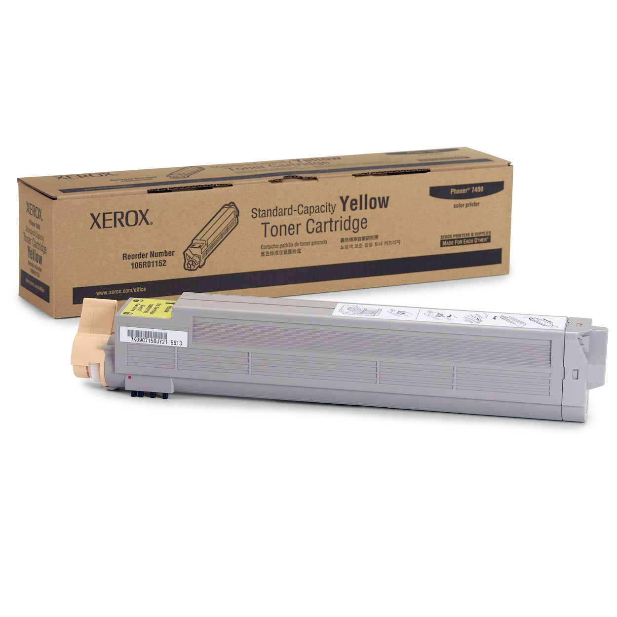 Absolute Toner Xerox 106R01152 Genuine Yellow Toner Cartridge For Xerox Phaser 7400 Color Laser Printer Original Xerox Cartridges