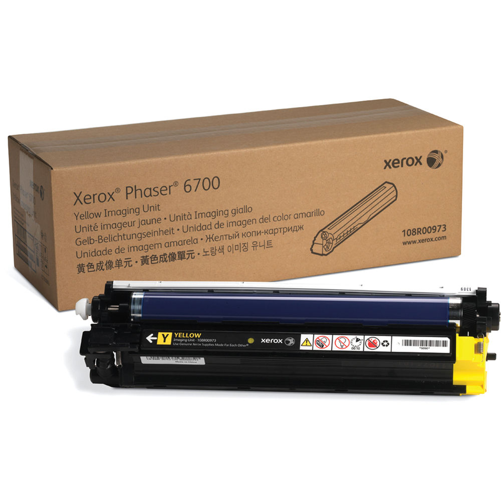 Absolute Toner Xerox 108R00973 Genuine Yellow Imaging Unit For Phaser 6700 Series Original Xerox Cartridges