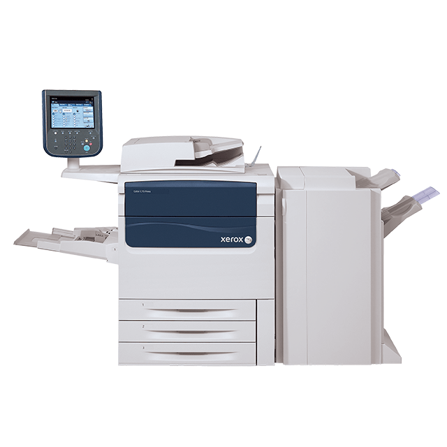 Absolute Toner $150/Month - Xerox Color C75 Press Production Printer Professional office Copier Booklet Maker Finisher LCT Office Copiers In Warehouse