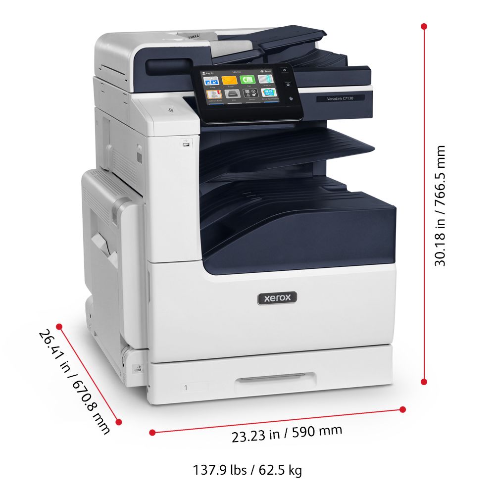 Absolute Toner Xerox VersaLink C7130 Color Laser All-In-One Printer Copier Scanner For Office Printers/Copiers