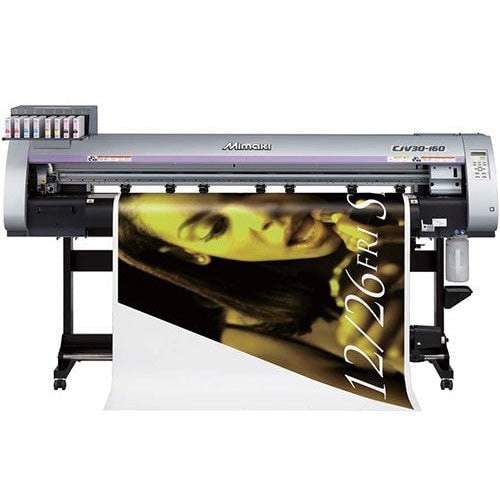 Absolute Toner 64" MIMAKI PRINT & CUT CJV30-160 Hybrid ECO-SOLVENT Printer/Cutter Engaged In Printing Of Large Size Signage & Vehicle Tinting, Wrapping, PPF Large Format Printers
