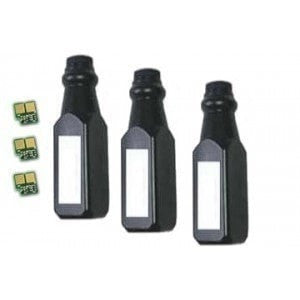 Absolute Toner Compatible Refill for HP CE255A 55A Laser Toner Cartridge 2 Bottles Plus 1 Free HP Refill