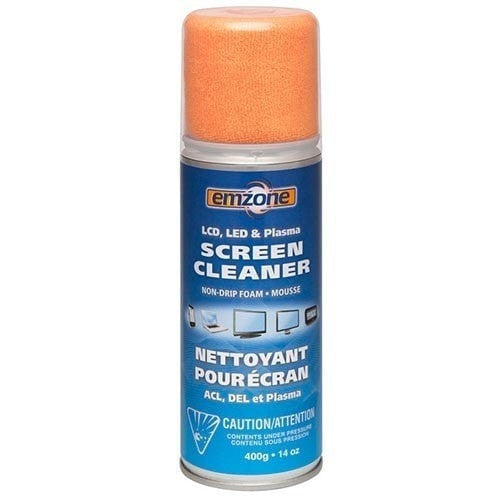 Absolute Toner Emzone Foam Screen Cleaner with Cloth Desk Accessories