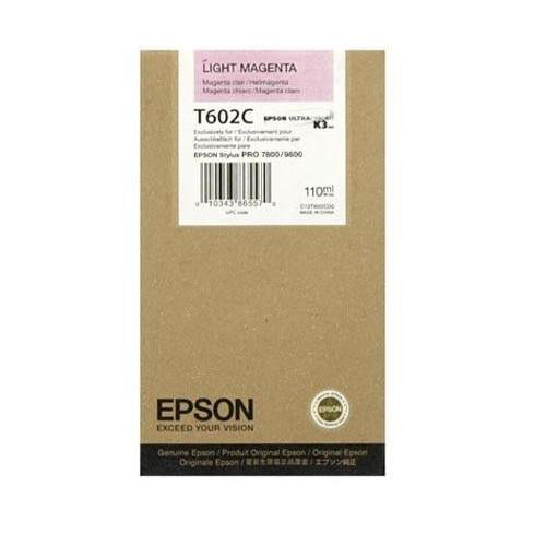 Absolute Toner Genuine Original EPSON OEM T602C00 Ultrachrome Light Magenta Cartridge Original Epson Cartridges