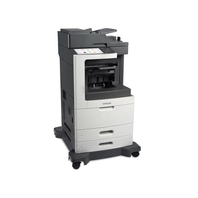 Absolute Toner $35/Month Lexmark MX811de Monochrome Full Size High-Speed Multifunction Laser Printer, 2 Tray + Bypass, Duplex For Office Showroom Monochrome Copiers